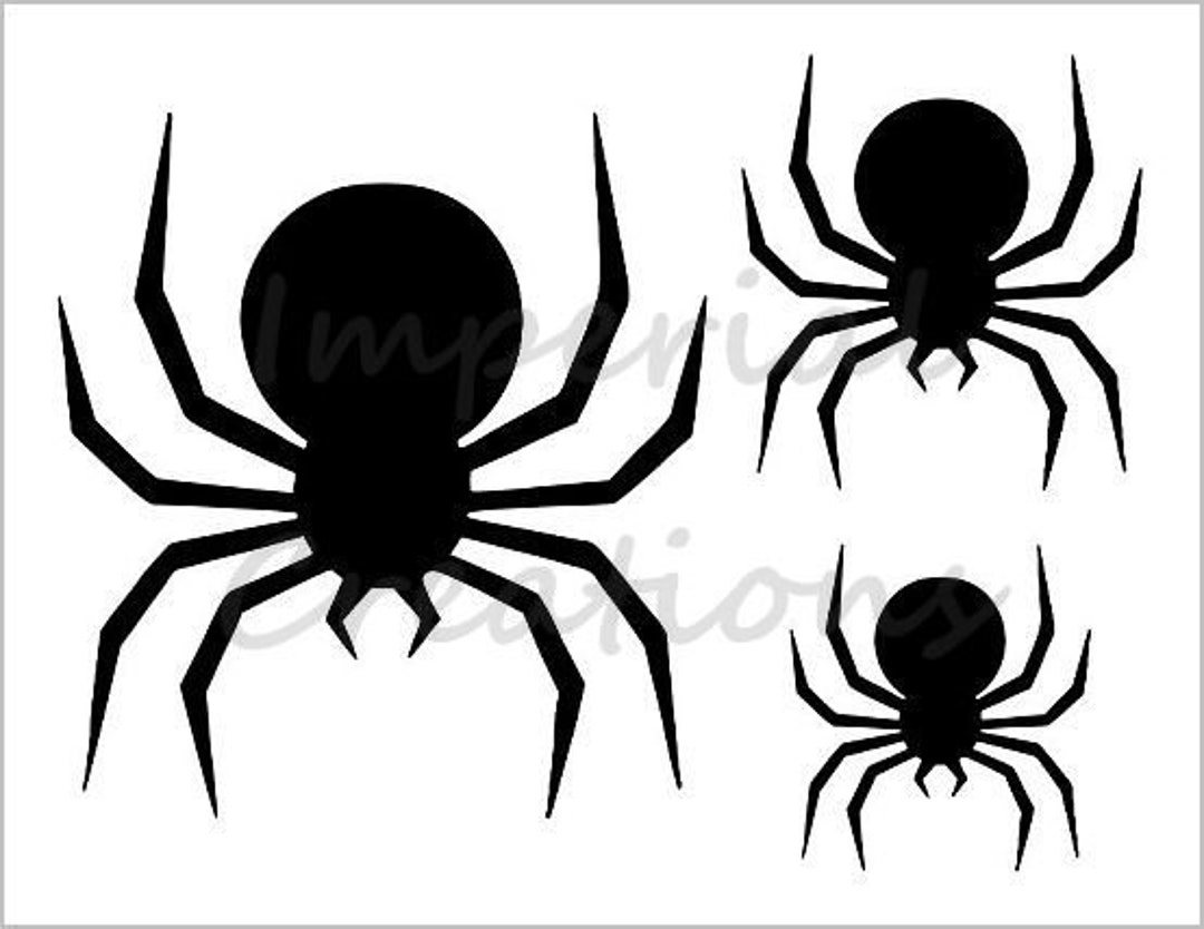 Black Widow Spider Stencil