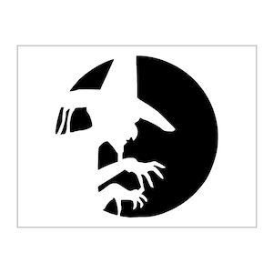 Wicked Witch Moon Stencil Halloween Pumpkin Carving Reusable Sheet S781