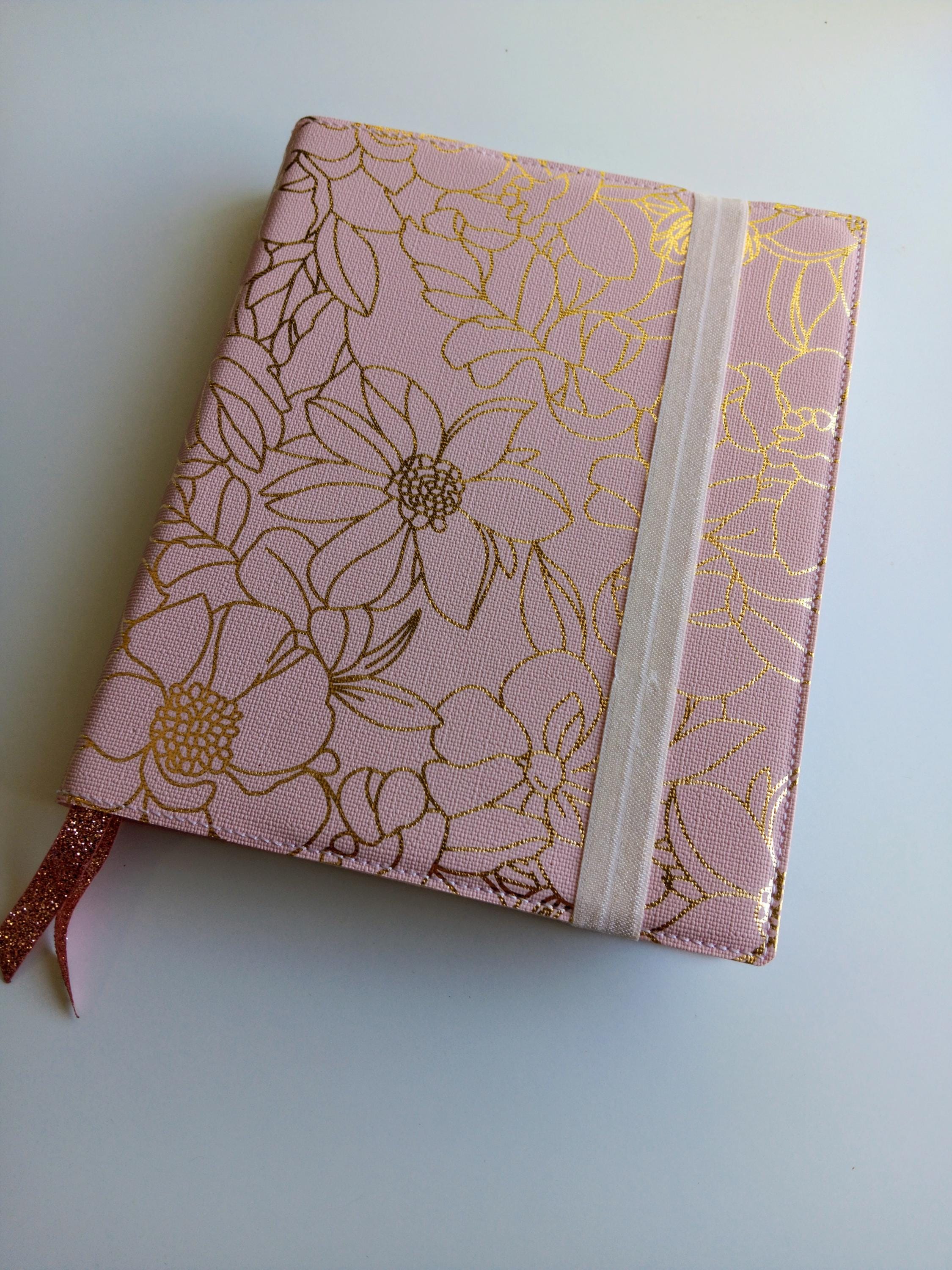 Book of Mormon Journaling Addition with Pink Floral Slipcover