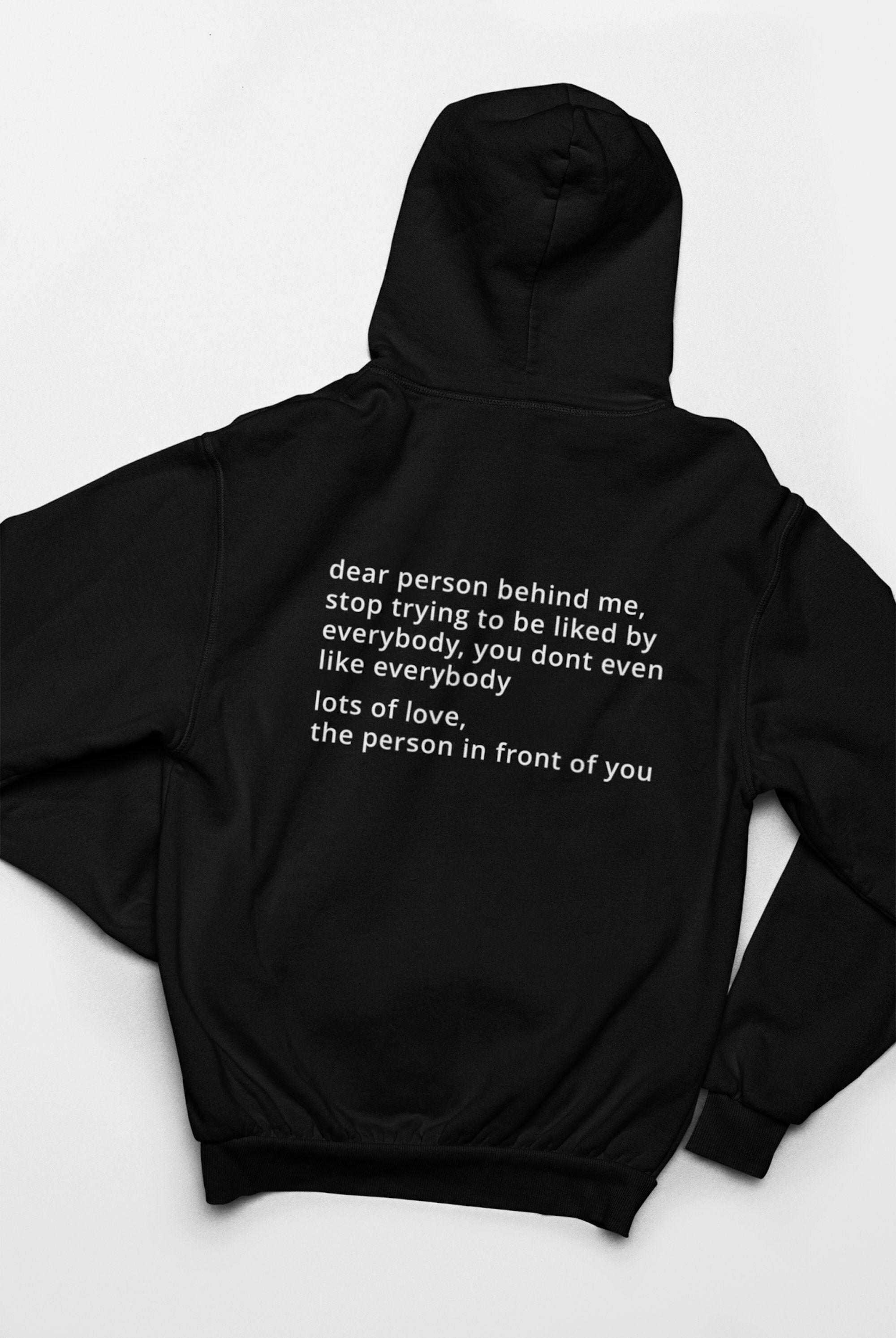 Dear Person Behind Me Custom Hoodie Sweatshirt Gildan | Etsy