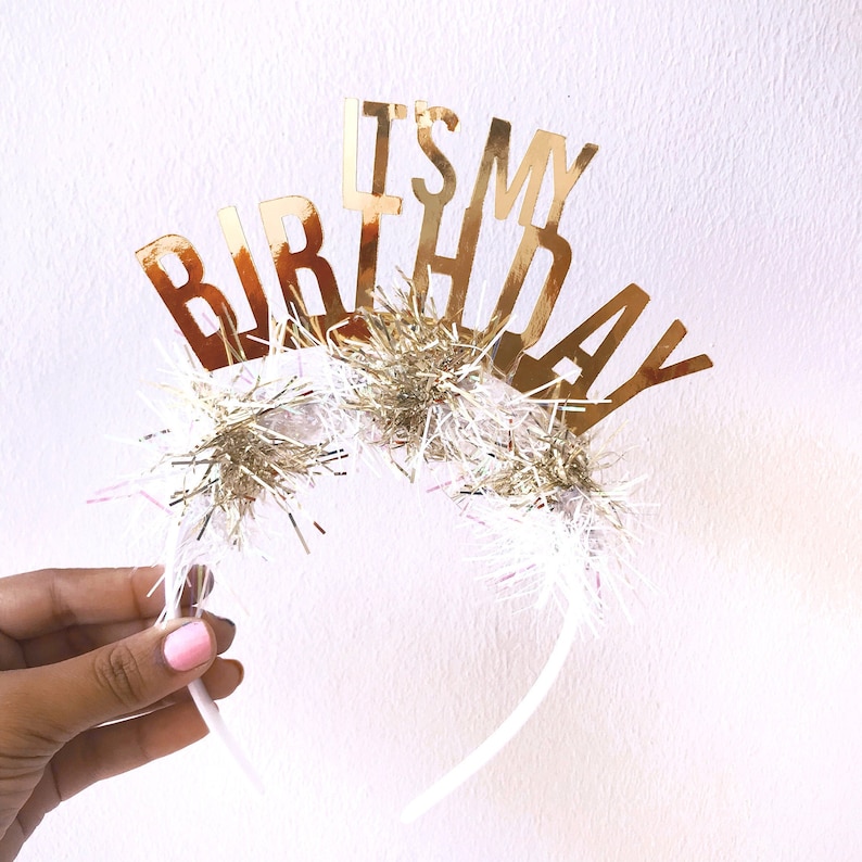 It's my Birthday Headband Party Headband Personalized Etsy