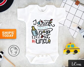 Vulgar Baby Drunk Uncle Toddler Shirt