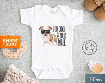 bulldog onesie for baby