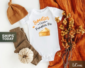 Sweeter than Pumpkin Pie embroidered bodysuit