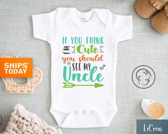 baby boy clothes with uncle sayings