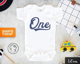 long sleeve first birthday onesie