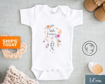 Little Dreamer Unisex Baby Dream Catcher New Baby Gift Dream Big Little One Baby Bodysuit New Mom Gift Baby Shower Gift Dream Big