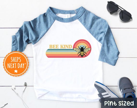 Bee Kind Shirt- Cute Kindness Matters Bee Shirt- Retro Bumble Bee Shirt