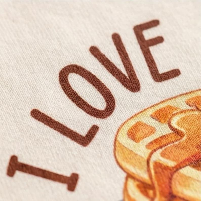 I Love Breakfast A Waffle Lot Kids Shirt - Funny Waffle Pun Toddler Tee image 2