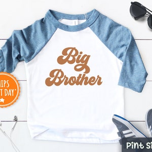 Big Brother Shirt - Retro Big Brother Shirt - Vintage Big Brother Kids shirt - Hipster Big Brother Tee