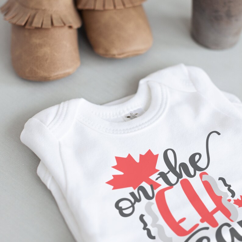 Canadian Baby Onesie® On the Eh Team baby Etsy
