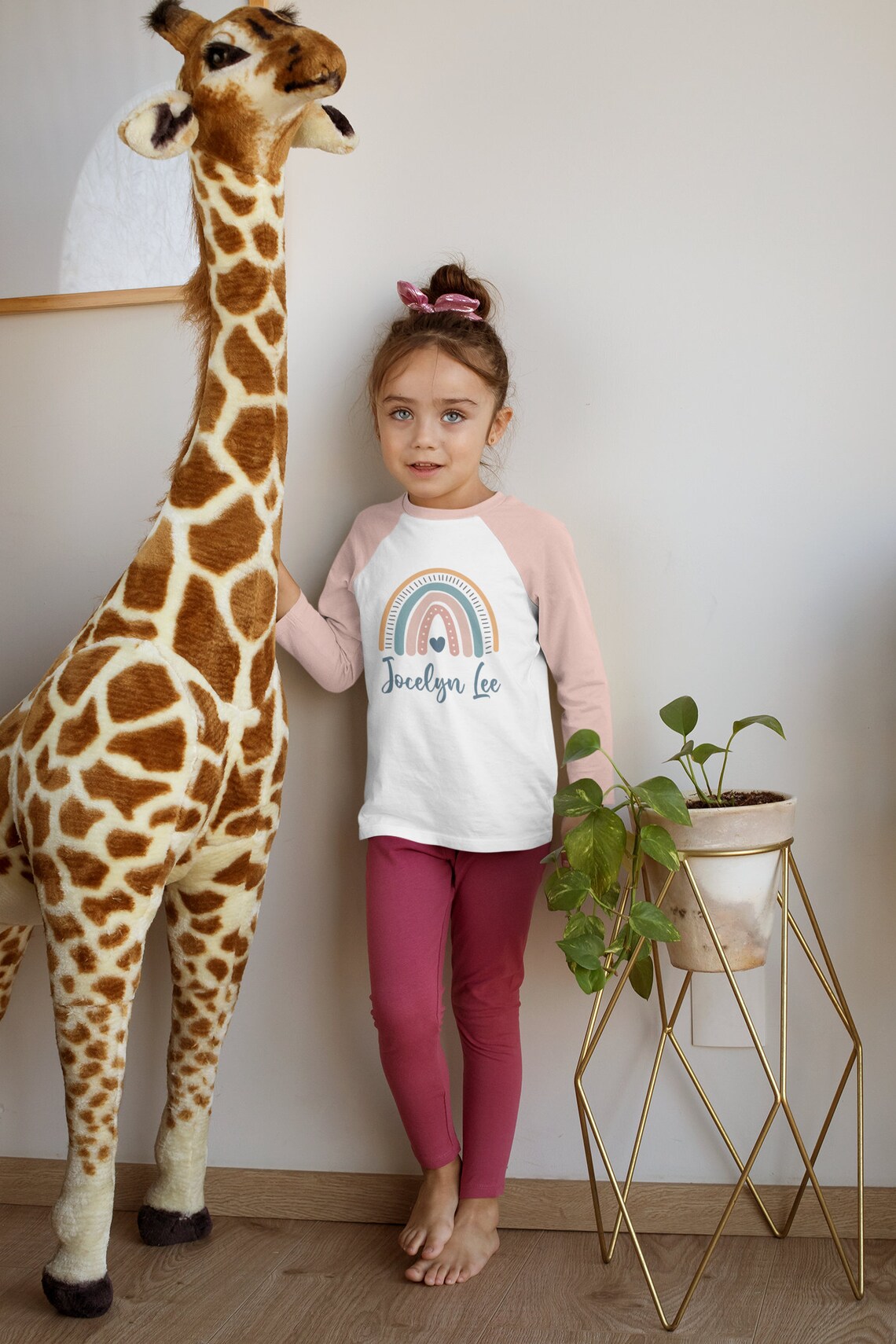 Personalized Rainbow Girls Kids Shirt Custom Name Toddler Etsy