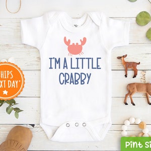 I'm A Little Crabby Baby Onesie® - Cute Summer Baby Onesie® - Beach Baby Onesie® - Funny Baby