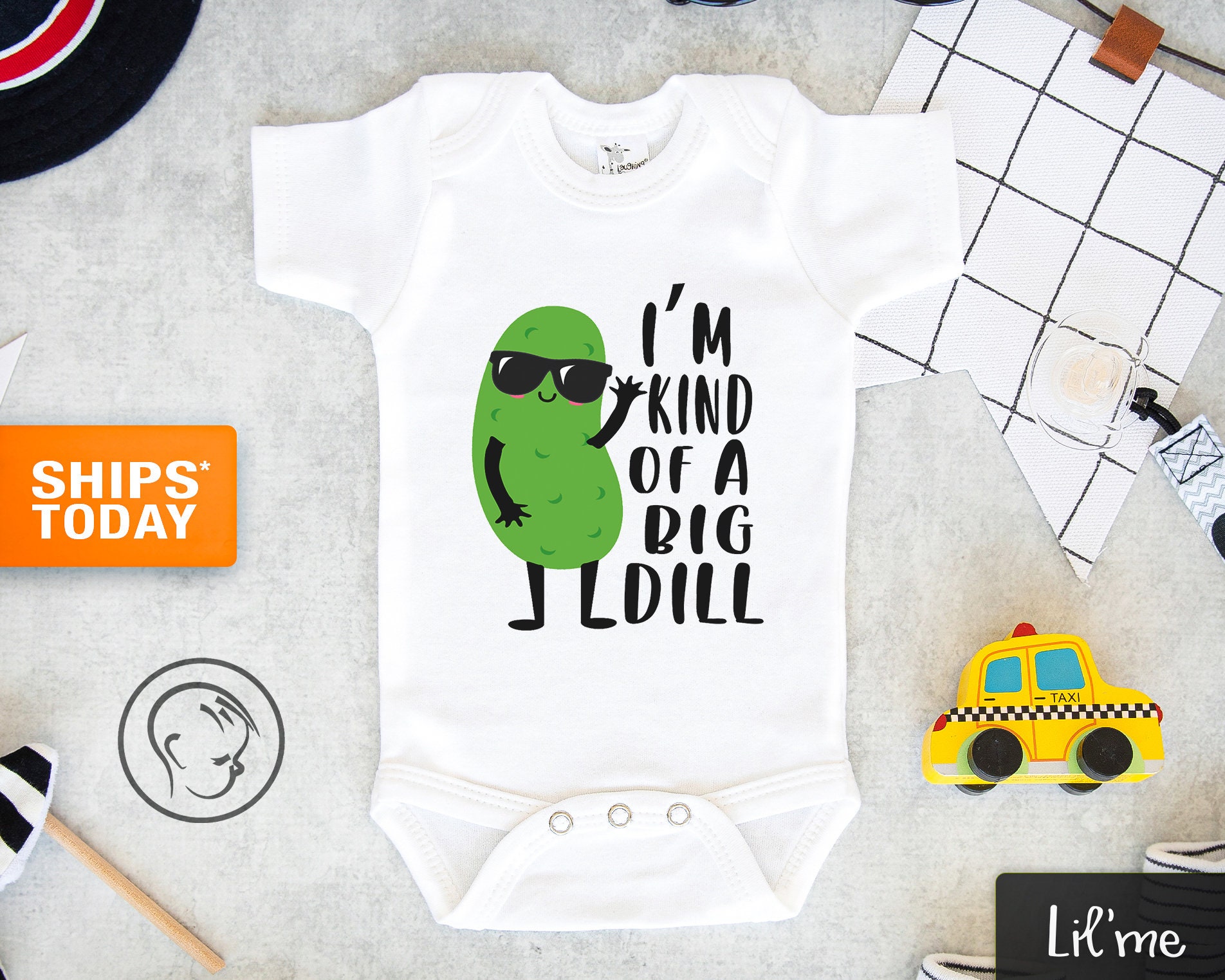 I'm Kind Of A Big Dill Onesie® - Cute Onesie® Baby - Cute Pickle …