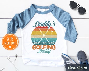 Daddy's Golfing Buddy Shirt- Cute Father's Day Raglan