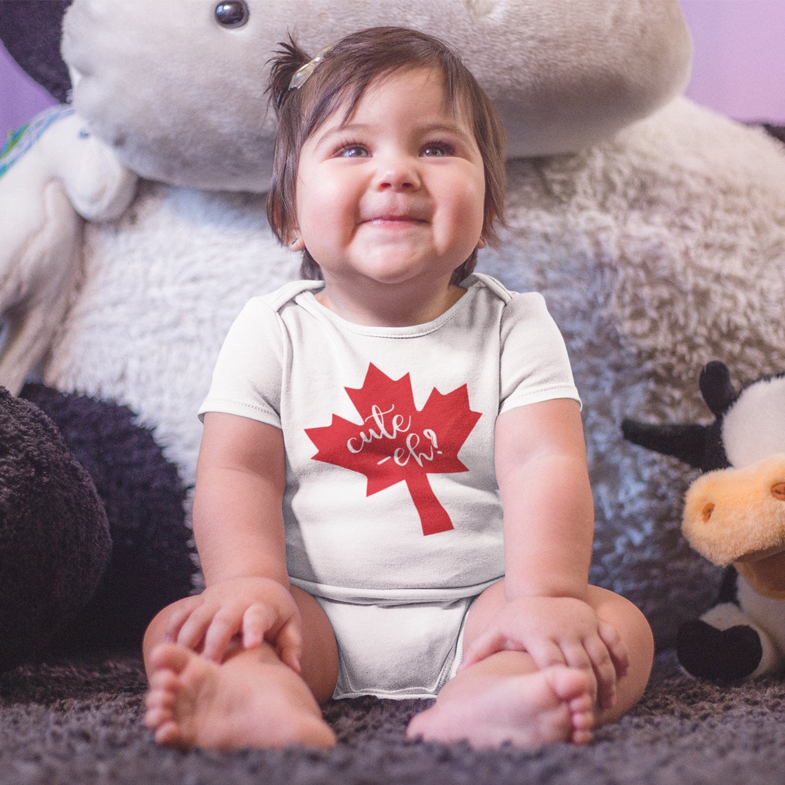 Canadian Baby Onesie® Cute Ey Baby Onesie® Funny Baby Etsy