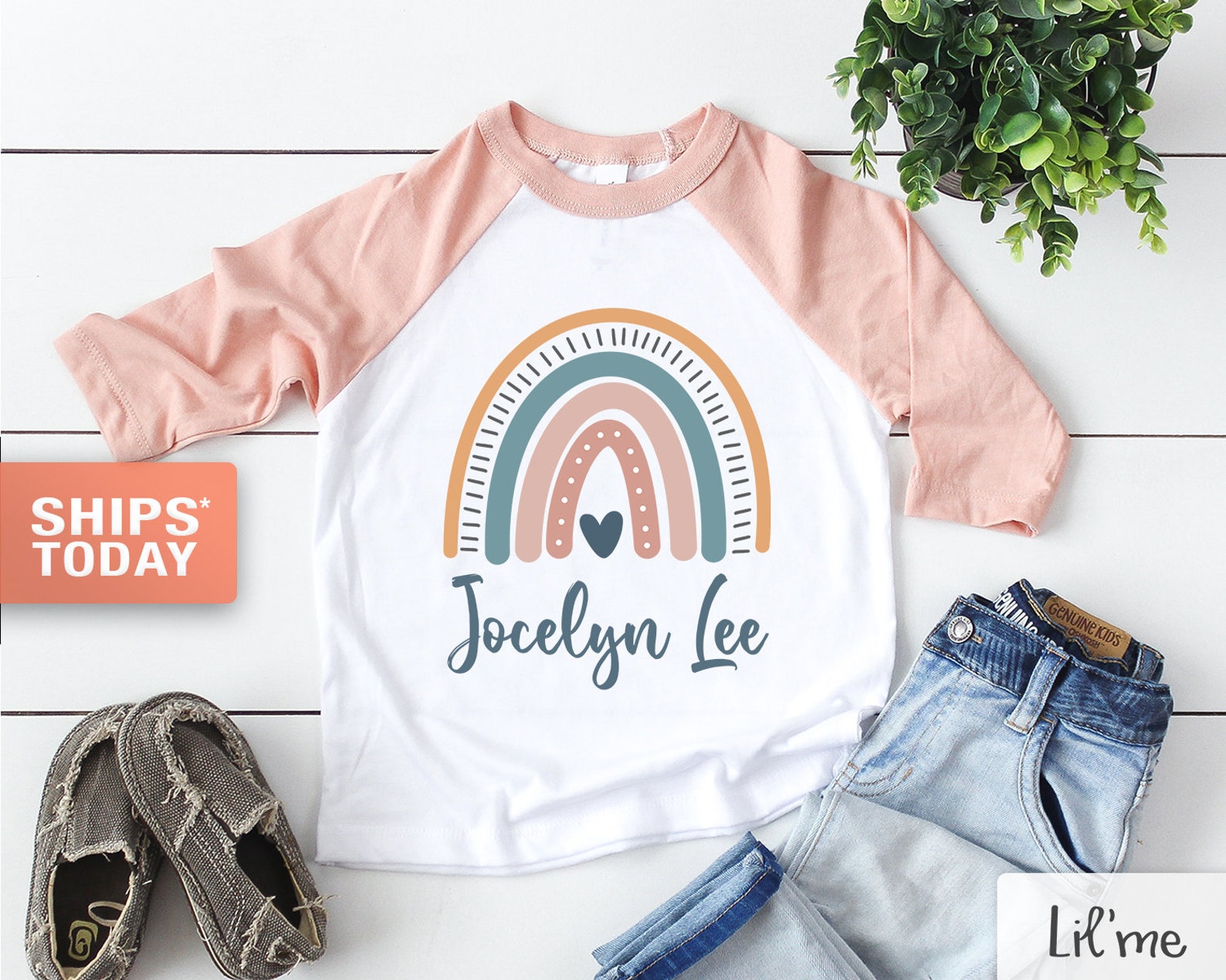 Personalized Rainbow Girls Kids Shirt Custom Name Toddler Etsy