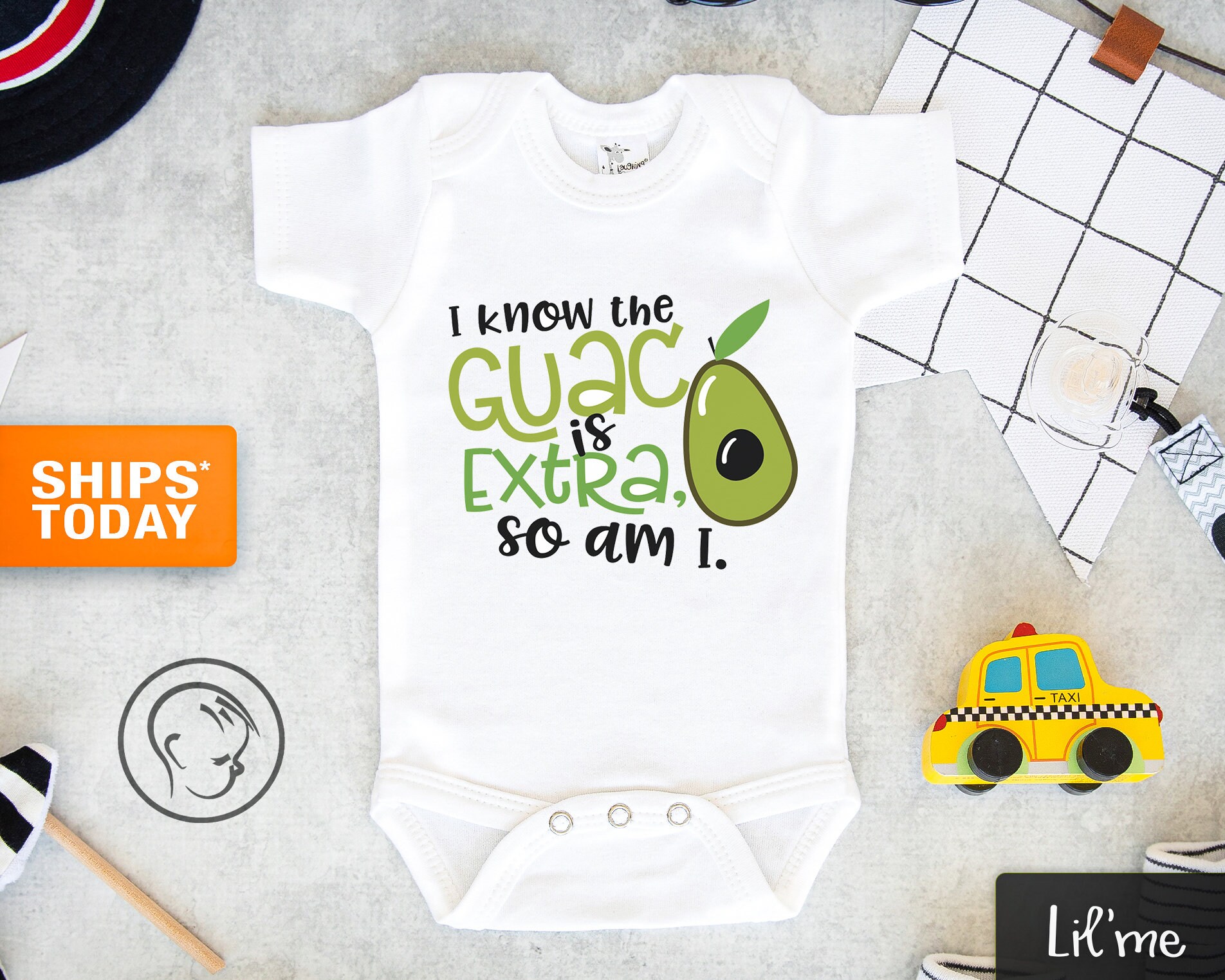 I Know the Guac Is Extra, So Am I Baby Onesie® - Cute Baby Onesie® - …