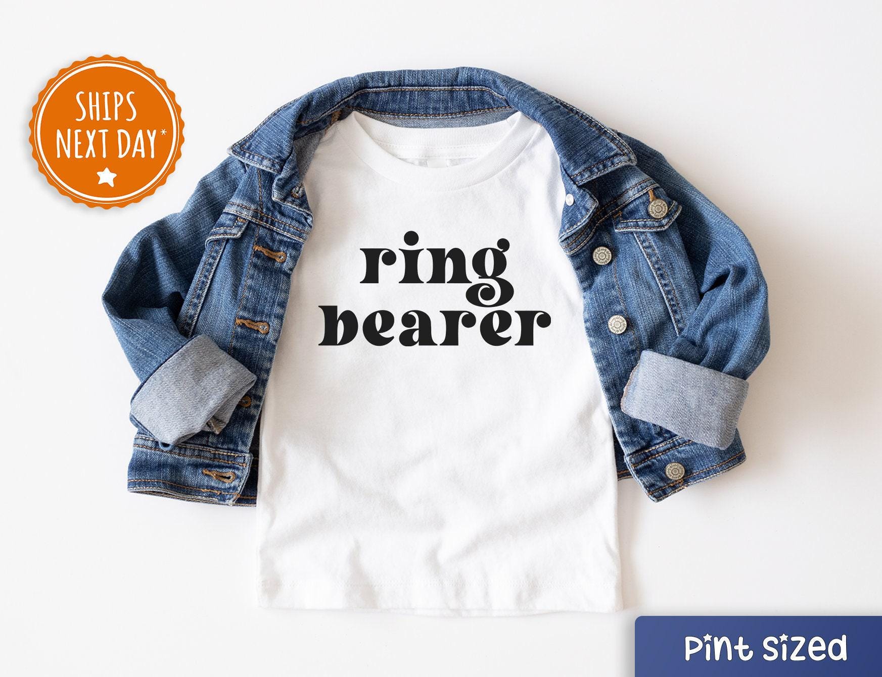 Ring Bearer Kids Raglan - Cute Wedding Day Toddler Shirt - Ring Bearer Kids Unisex Shirt