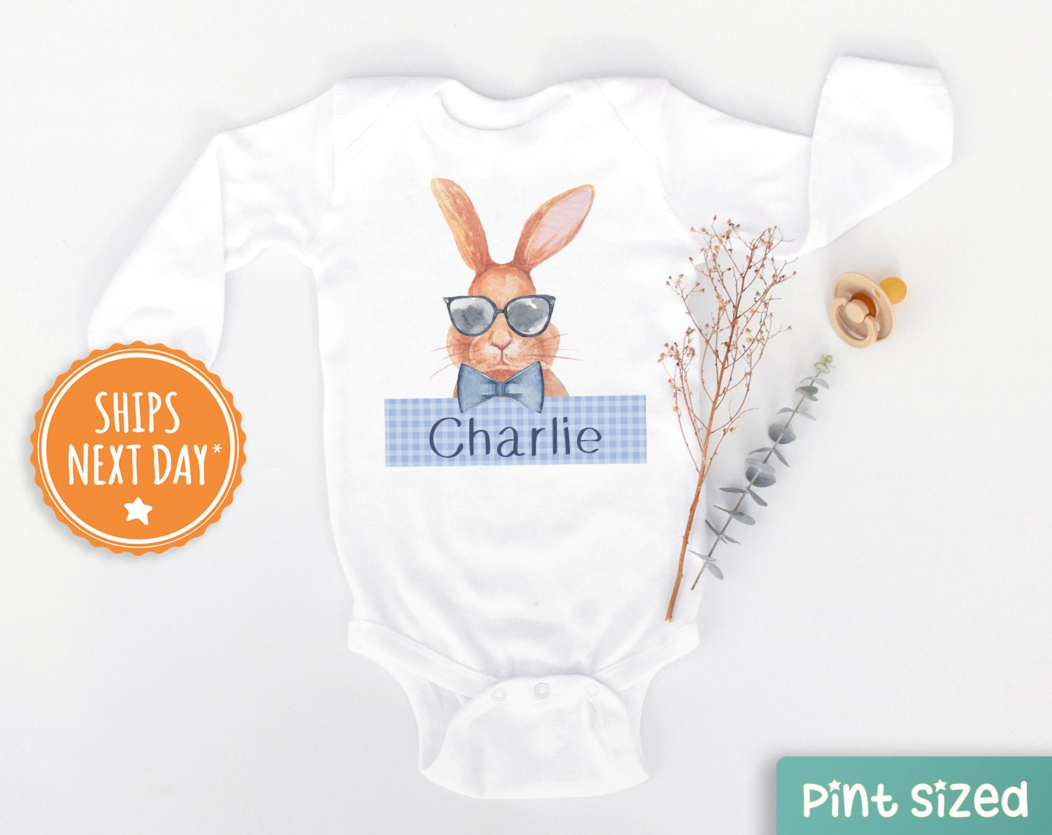 Personalisiertes Namenshasen Kinder Sweatshirt - Peter Rabbit Junge Kleinkind Rundhalsausschnitt - Süßer Osterhasen Pullover