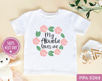 Abuela Shirt - My Abuela loves Me Toddler Shirt - Cute Abuela Kids Shirt - Boho Toddler Shirt