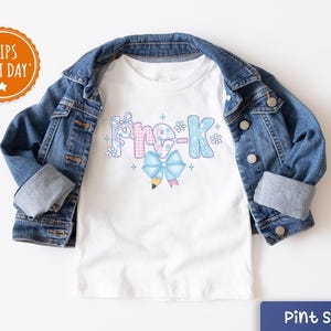 Pre-K Girls Shirt Kids First Day Of School Tshirt Retro Pre-K  Tee Back To School Toddler Shirt Pre-K  Baseball Tee