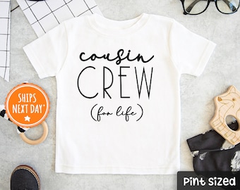 Cousin Crew Shirt- Cousin Crew Raglan -Cousin Crew for Life Kids Tee