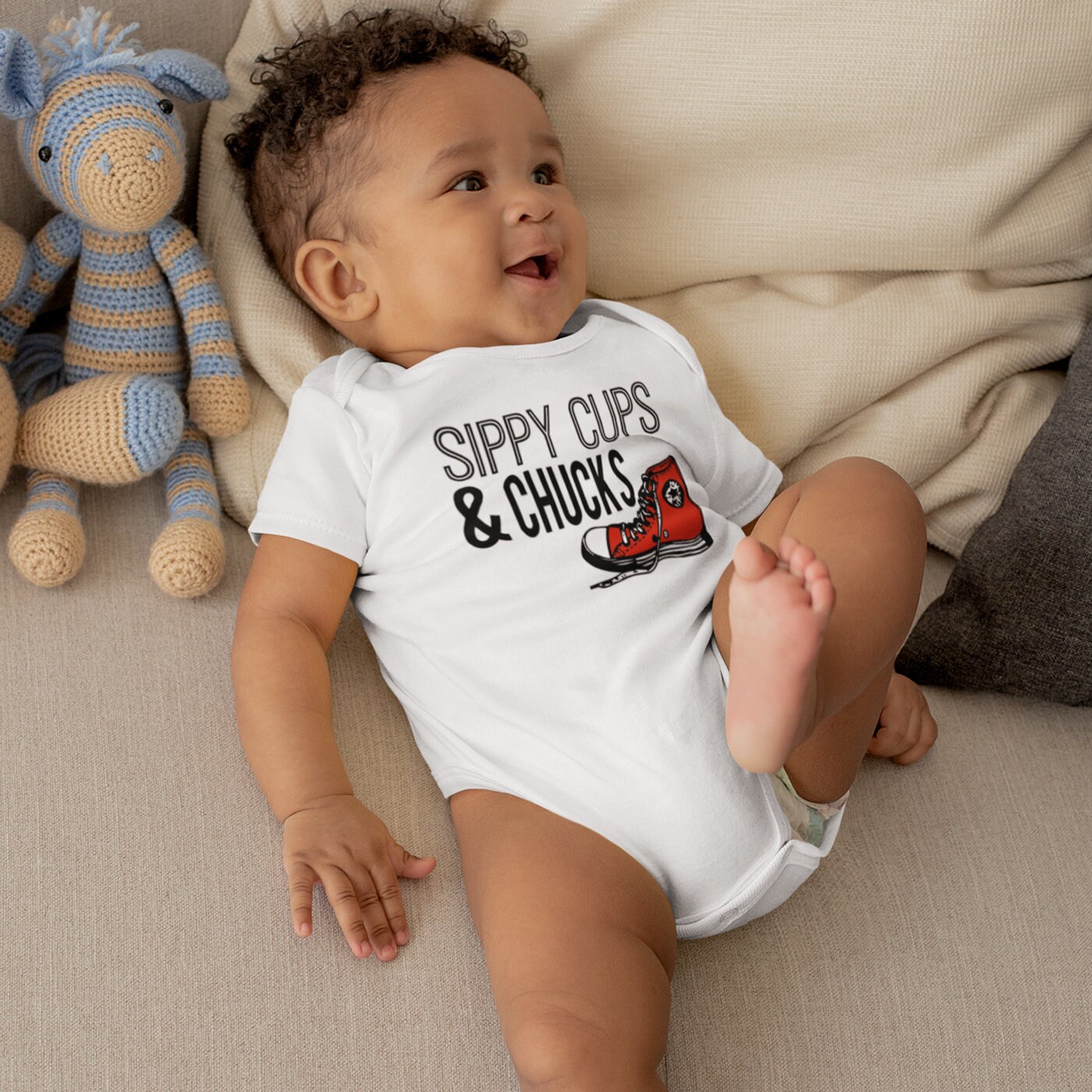 Sippy Cups Chucks Baby Onesie Converse Onesie Hipster Baby