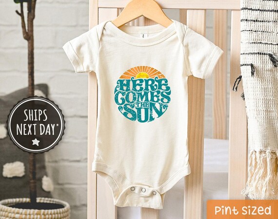 Here Comes The Sun Onesie®  - Summer Baby Bodysuit - Cute Beatles Onesie®
