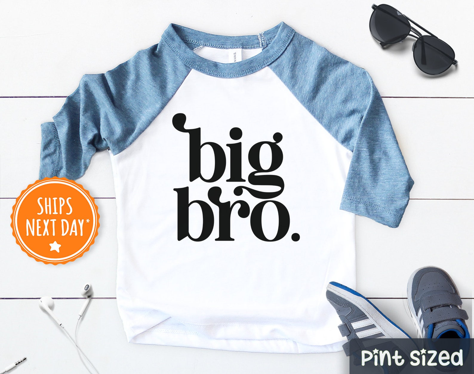 big bro baseball tee