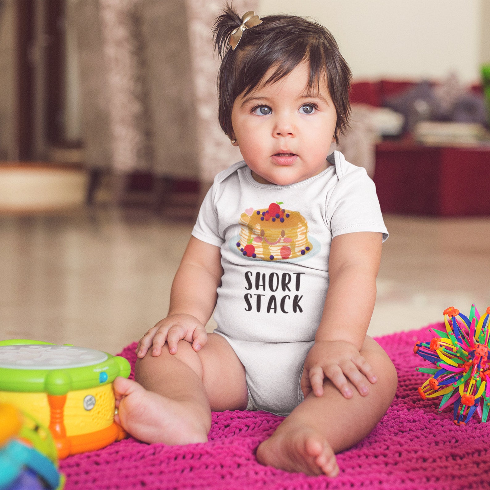 Short Stack Onesie® Pancakes Onesie® Baby Cute Short Stack Etsy