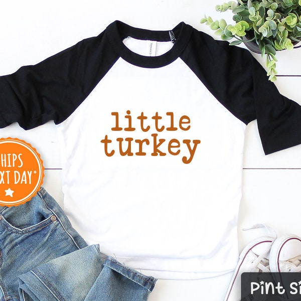 Little Turkey Toddler Shirt - Fall Toddler Shirt- Cute Fall Shirt- Thanksgiving Toddler Shirt