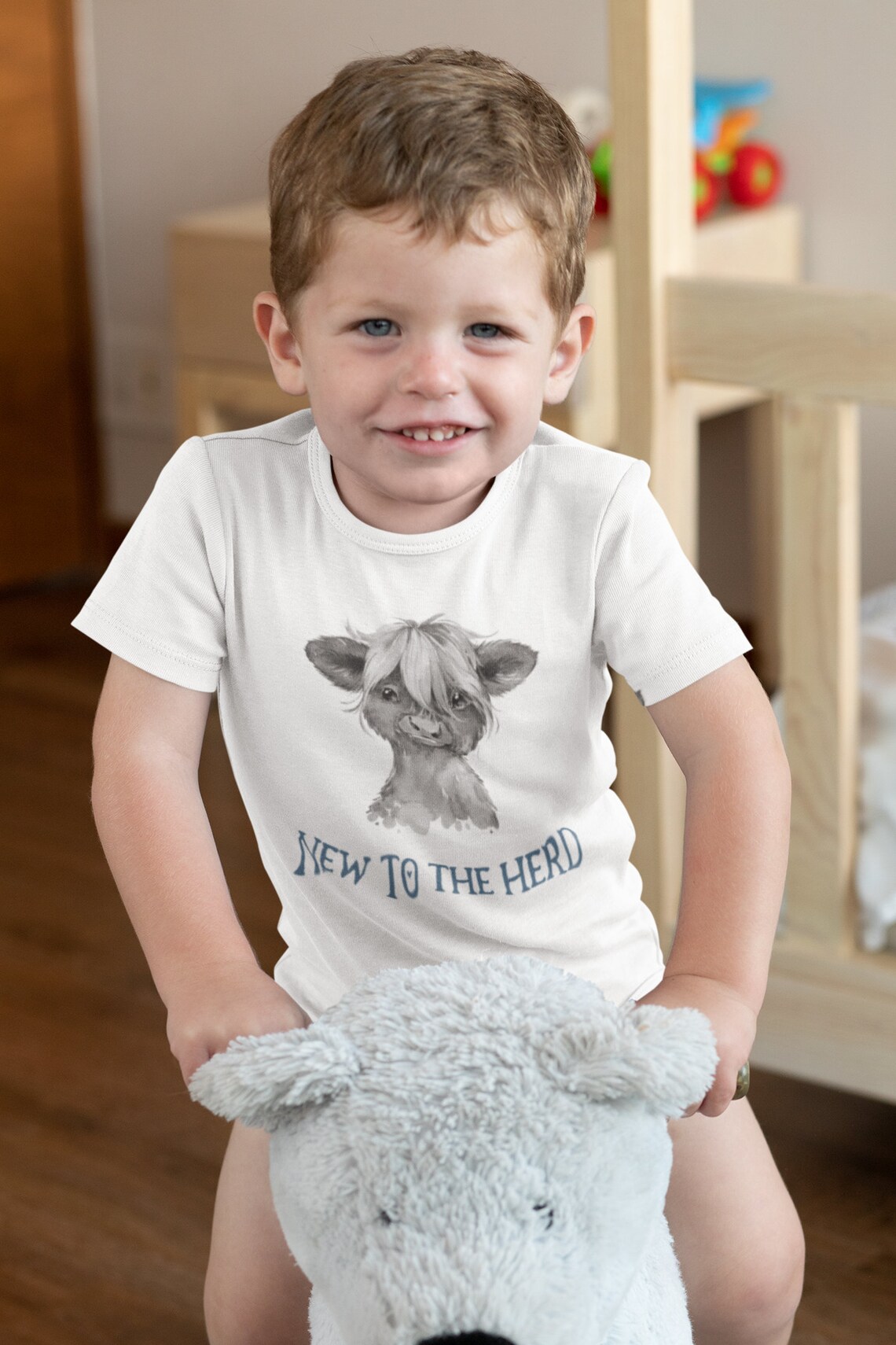Baby Boy Farm Onesie® Cow Onesie® new to the Etsy