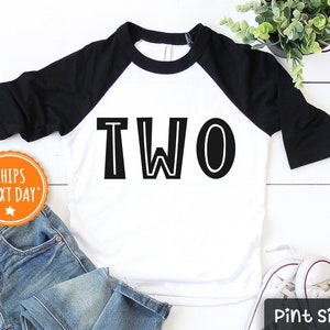 Bump And Beyond Designs Second Birthday Boy Shirt - 2nd Birthday Outfit, Raglan Sleeve