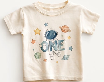 Astronaut One Kids Shirt - Cute First Birthday Space Toddler Tee