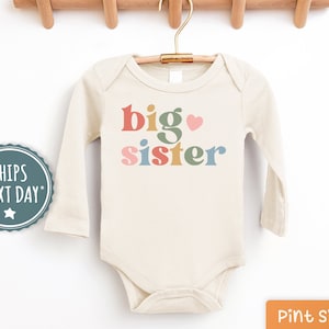 Big Sister Toddler Shirt Cute Announcement Kids Shirt Big Sister Gift image 7