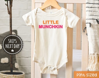 Little Munchkin Baby Onesie® - Funny Food Baby Onesie®s - Cute Donut Bodysuit