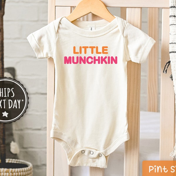 Little Munchkin Baby Onesie® - Funny Food Baby Onesie®s - Cute Donut Bodysuit