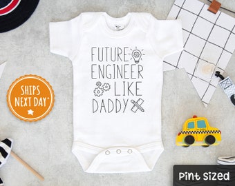 Ingénieur électronicien Corps Costume personnalisé Daddys Little Baby Grow Cadeau Ingénieur électronicien Corps Costume personnalisé Daddys Little Baby Grow Cadeau