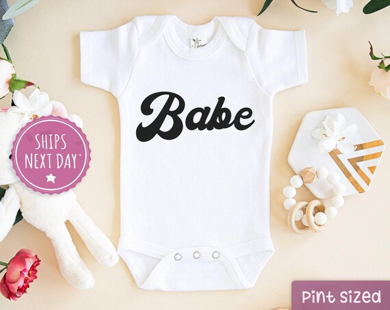 Babe Onesie® -  Cute Summer Onesie® - Girls Babe Bodysuit - Baby Girl Onesie®