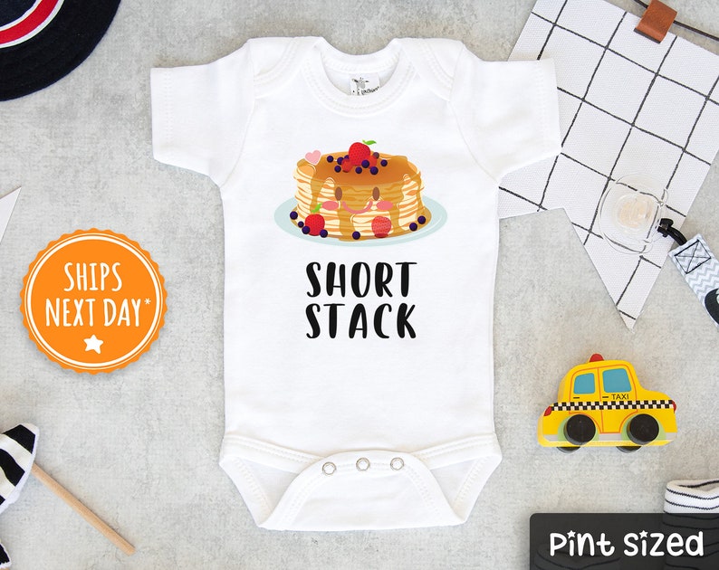 Short Stack Onesie® Pancakes Onesie® Baby Cute Short Stack Etsy