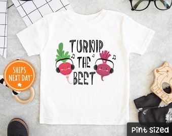 Turnip The Beet Shirt - Funny Toddler Shirt - Hipster Kids Shirt - cute Shirt- Veggie Shirt - veggie pun shirt