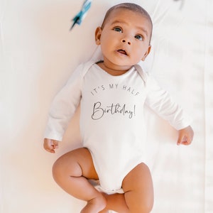 Half Birthday Baby Onesie® It's My Half Birthday Onesie® image 7