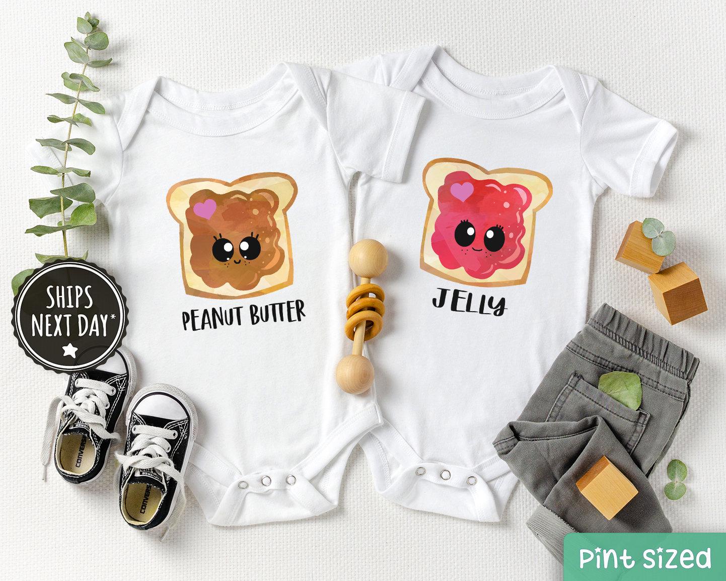 Aayomet Baby Rompers Girl Fall Funny Twins Baby Bodysuits Boys Girls Rompers 2 Pack Twin Matching Clothes Outfits For Pink 0 3 Months