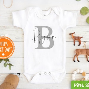 Personalized Name Baby Boy Onesie® - Personalized Boy Name Onesie® Custom Baby Boy- Name Onesie®