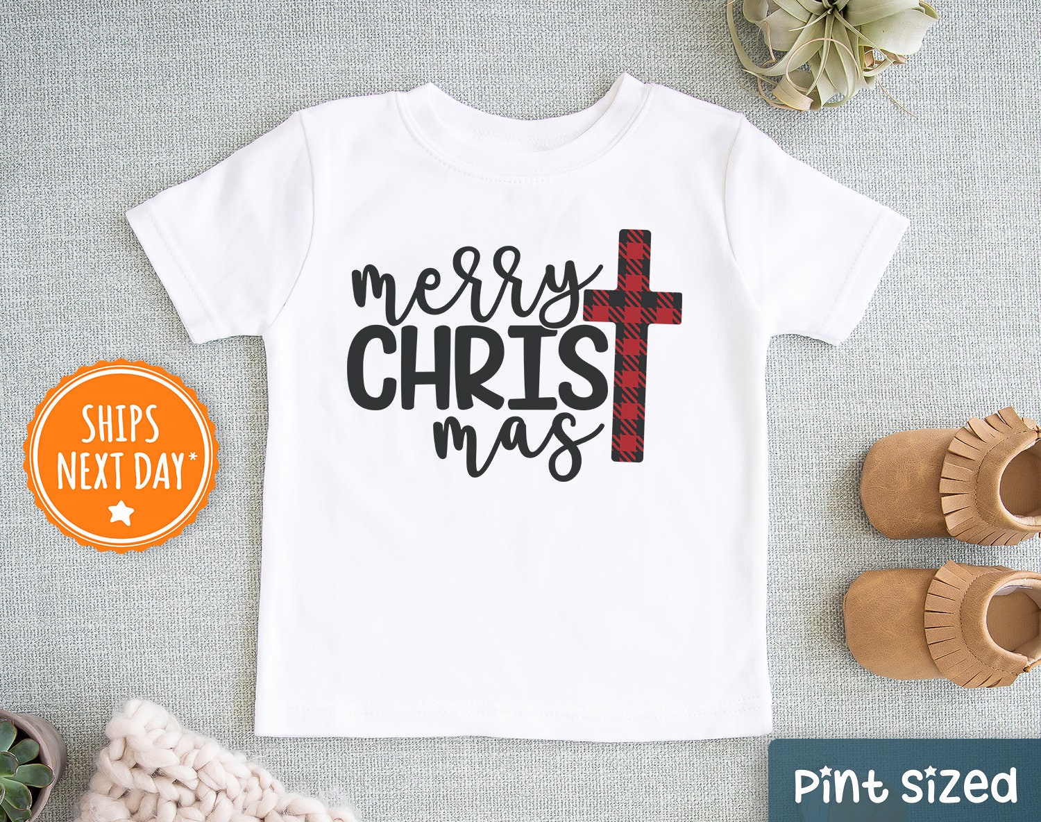 Merry Christmas Long Sleeve Onesie main image 0