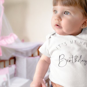 Half Birthday Baby Onesie® It's My Half Birthday Onesie® image 6