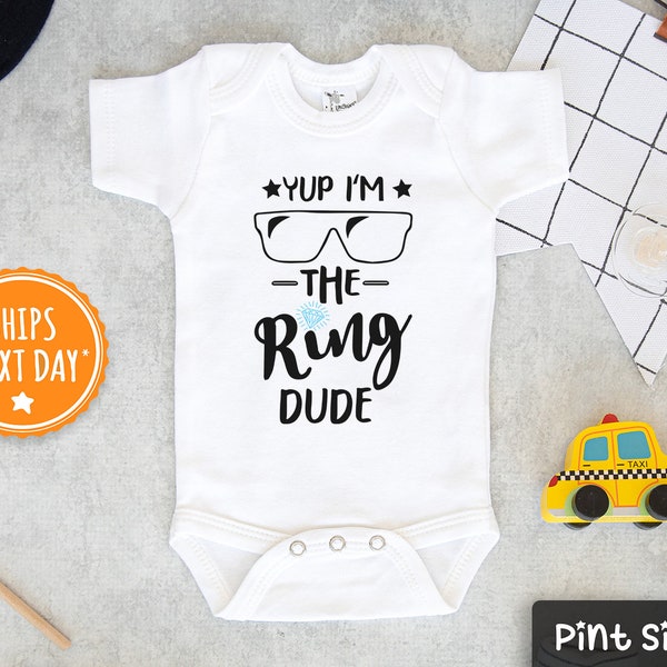 Ring Bearer Baby Onesie® - Ring security Onesie® - Cute Ring Dude Bodysuit