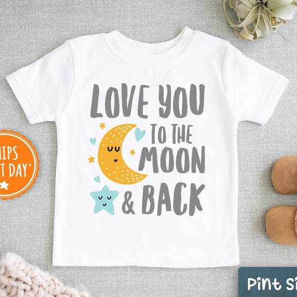 To Moon and Back Kids T shirt