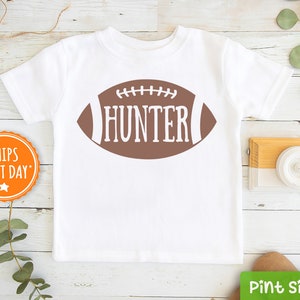 Personalized Football Raglan - Football Toddler Shirt- Cute Fall Shirt- Football Name Toddler Shirt